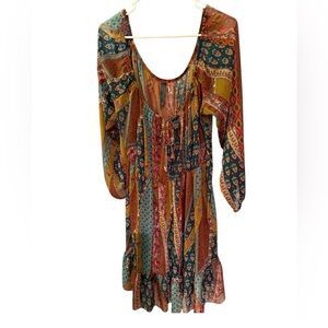 Bohemian boho celestial Multicolor Dress